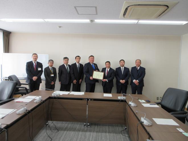 株式会社マルアイ感謝状贈呈式