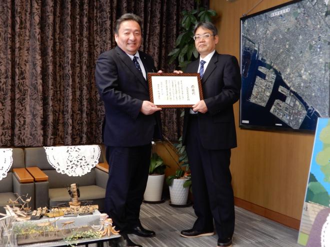 大和紡績株式会社感謝状贈呈式