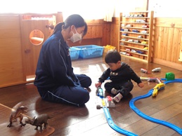 お姉さんと一緒に