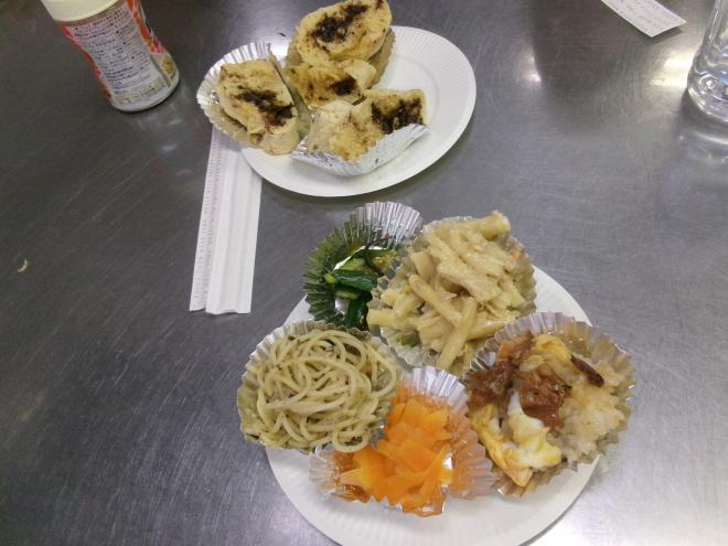 出来上がった料理