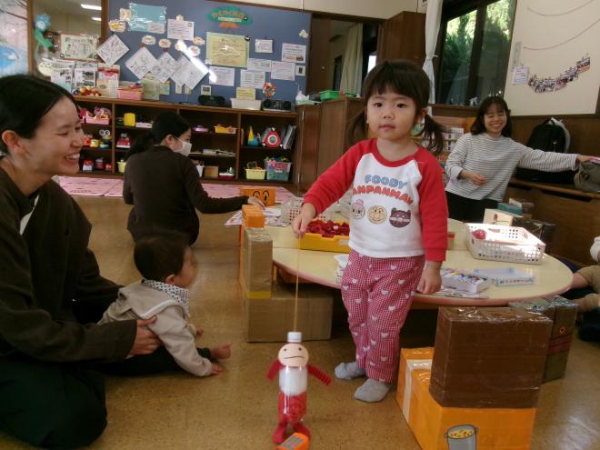 ダンシングサンタで遊ぶ様子