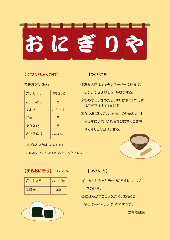 ふりかけレシピ